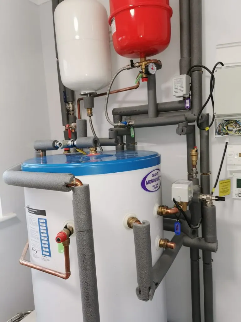 A grant pump heating system.